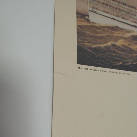 4 Currier And Ives The River Lithograph Prints Mississippi Steamboat Mayflower - Picture 10 of 15